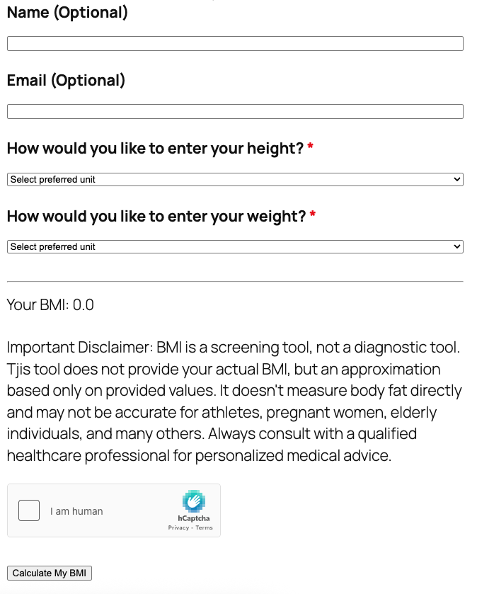 BMI Calculator
