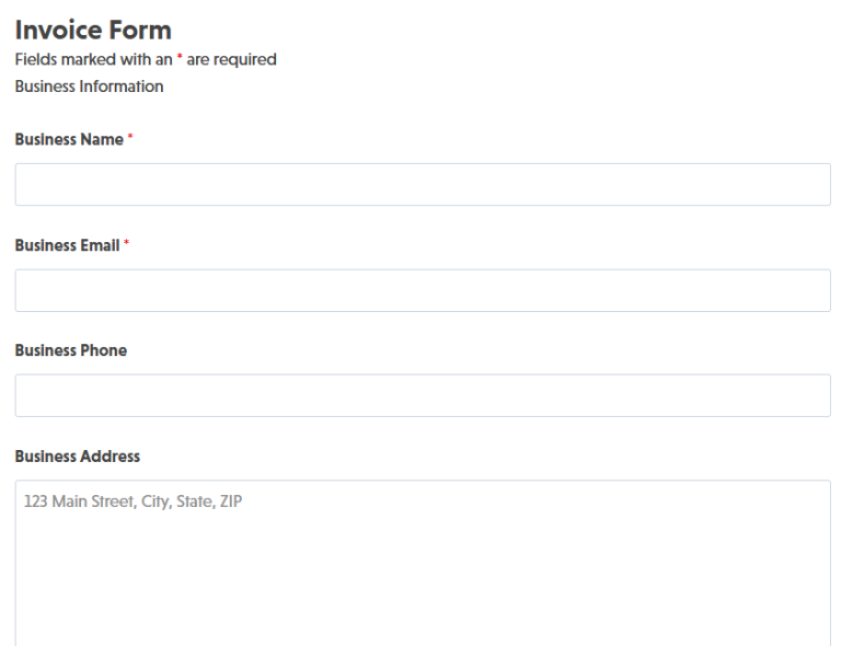 invoice form 768x590