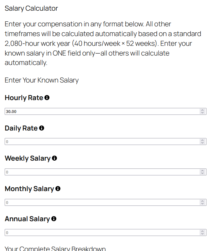 salary calculator
